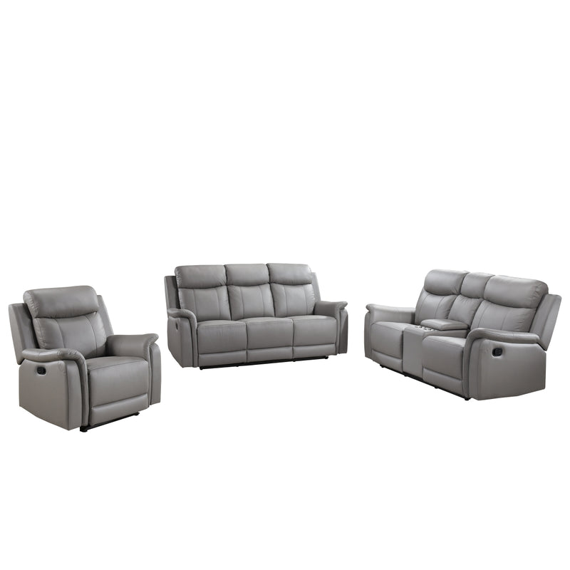 Affordable furniture in Canada: 99840N-LG-2C reclining loveseat with console.-11