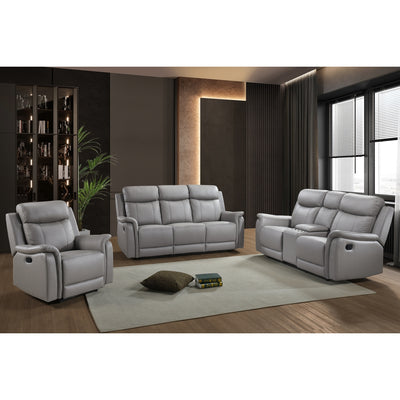 Affordable furniture in Canada: 99840N-LG-2C reclining loveseat with console.-6