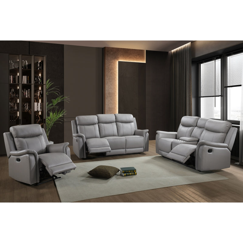 Affordable furniture in Canada: 99840N-LG-2C reclining loveseat with console.-7