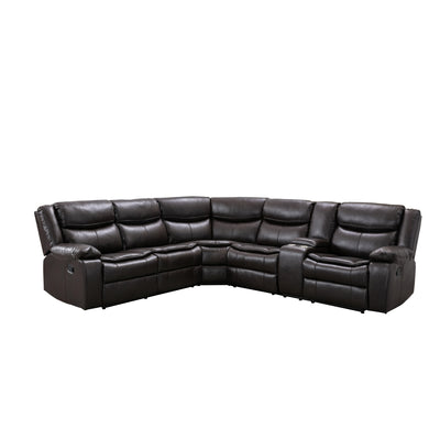 Affordable furniture in Canada: 3-piece Modular Reclining Sectional with Right Side Console - 99918BRWSSR-5
