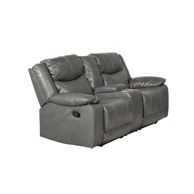 Affordable furniture in Canada - 99922GRY-2C Reclining Loveseat with Center Console-7