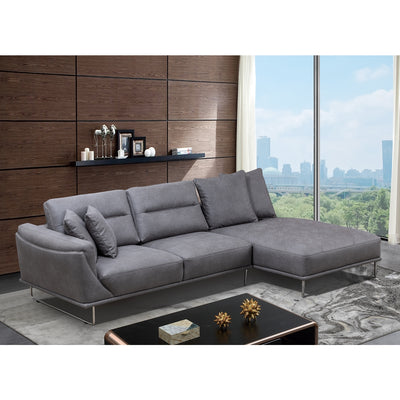 Affordable furniture in Canada - 2-piece sectional with right side chaise & 4 pillows-4