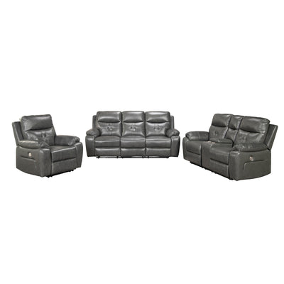 Affordable power reclining sofa with drop-down table in Canada-5