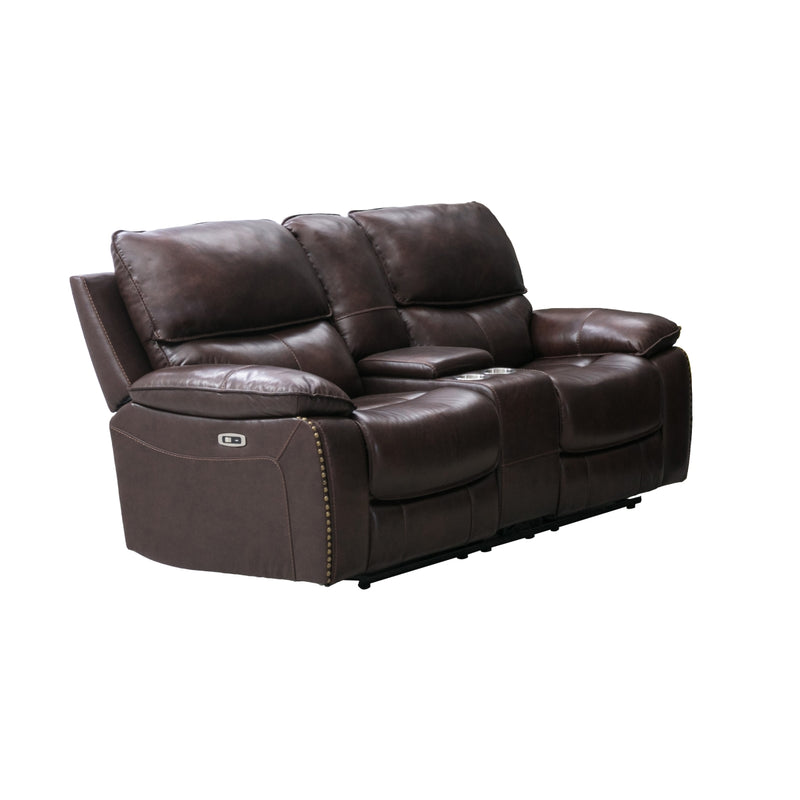 Affordable furniture in Canada: 99972P-BRW-2C Power Reclining Loveseat with Center Console-7