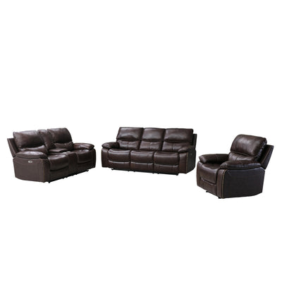 Affordable furniture in Canada: 99972P-BRW-2C Power Reclining Loveseat with Center Console-9