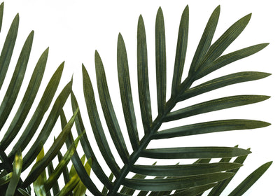 Palmier artificiel de 20 po de haut – Feuilles vertes au toucher réel, fausse verdure décorative d'intérieur