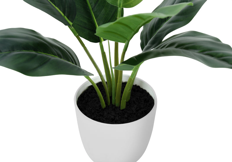 Furniture: 17" Tall Artificial Plant, Real Touch, Green Leaves, Indoor Decorative Greenery