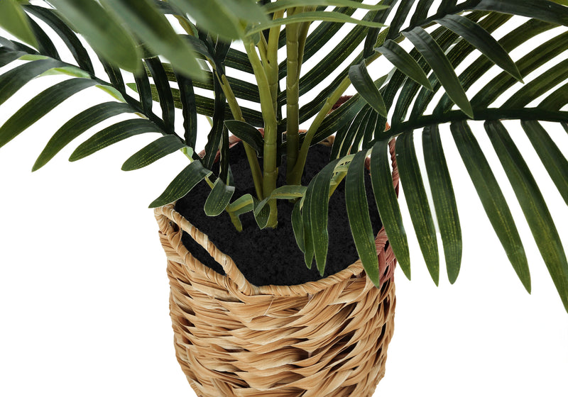 Palmier artificiel de 61 cm de haut – Toucher réel, verdure décorative d&