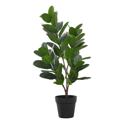 28" Tall Artificial Garcinia Tree - Real Touch Indoor Fake Plant, Floor Greenery with Decorative Black Pot