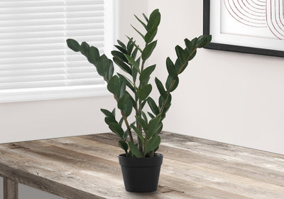 29" Tall Zz Tree: Real Touch Artificial Plant, Indoor Floor Decor, Green Leaves