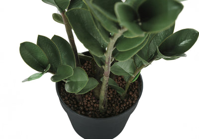 Arbre Zz de 29 po de hauteur : plante artificielle au toucher réel, décoration de sol intérieur, feuilles vertes