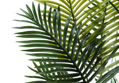 Palmier d'intérieur de 140 cm de haut – Plante artificielle au toucher réel, pot noir – Décoration de sol élégante