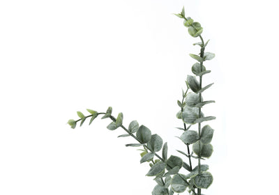 Arbre d'eucalyptus de 44 po de haut – Plante artificielle d'intérieur au toucher réel, fausse verdure avec pot noir