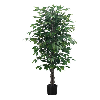 Faux Ficus – Plante artificielle d'intérieur de 147,3 cm de haut pour une décoration élégante.