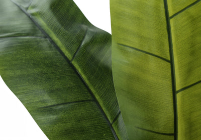 Bananier artificiel de 139,7 cm de haut – Fausse plante d'intérieur avec feuilles vertes au toucher réel.