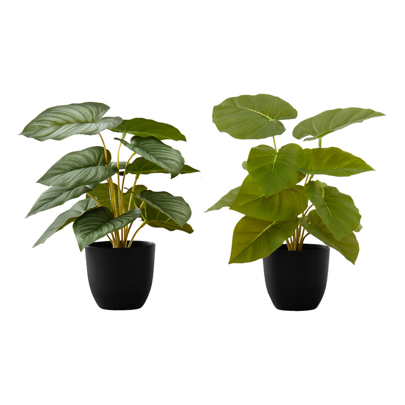Ensemble de plantes Faux Epipremnum – 33 cm de haut, verdure décorative d&