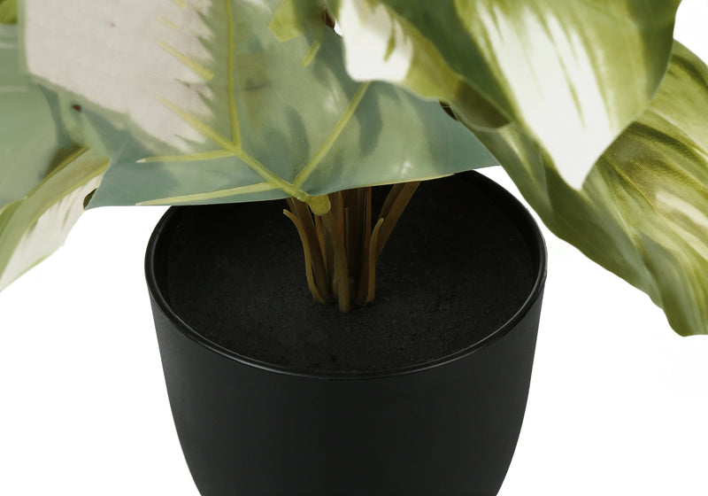 Ensemble de plantes Faux Monstera Calthea – 33 cm de haut, décoration de table d&