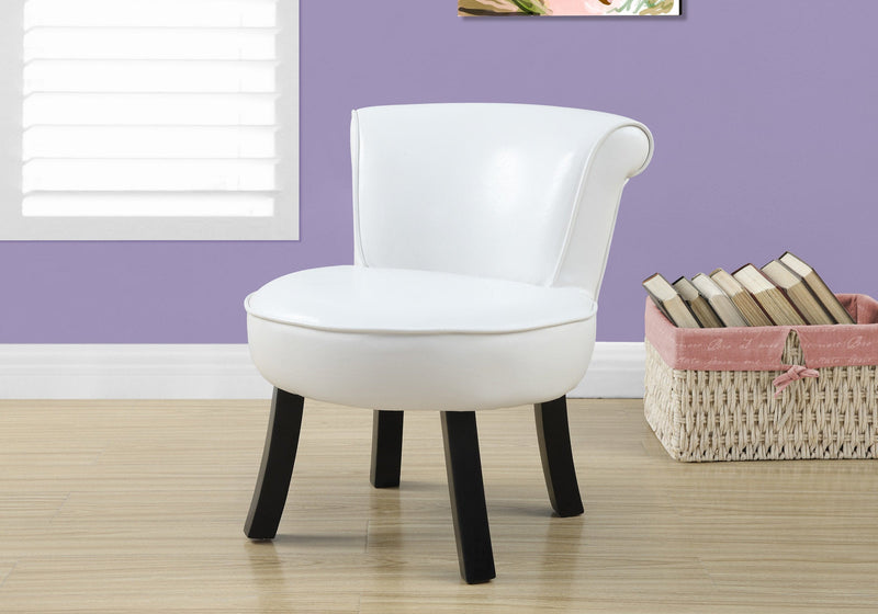 Juvenile Chair - White Leather-Look - I 8155