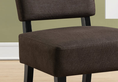 Accent Chair - Dark Brown Fabric - I 8275