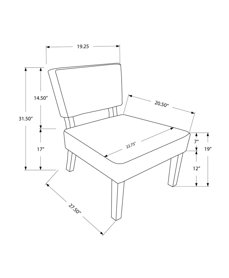 Accent Chair - Dark Grey Fabric - I 8283