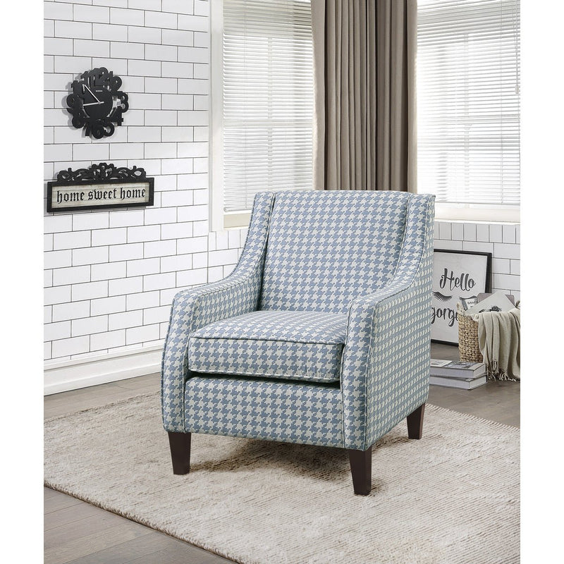 Fischer Collection Blue Accent Chair - MA-1110BU-1