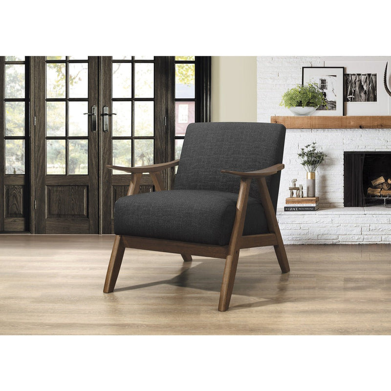 Damala Dark Grey Accent Chair - MA-1138DG-1