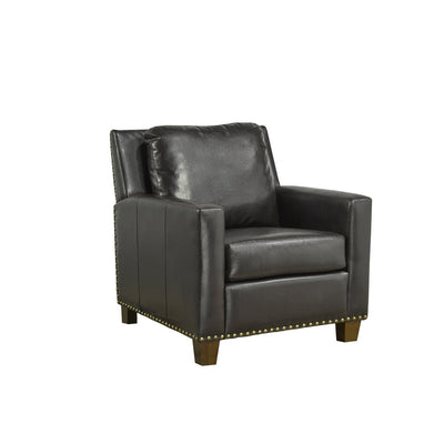 Barrington Accent Chair with Brown Faux Leather - MA-434F1S