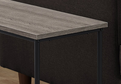 Accent Table - 22"H / Dark Taupe / Black Metal - I 2075