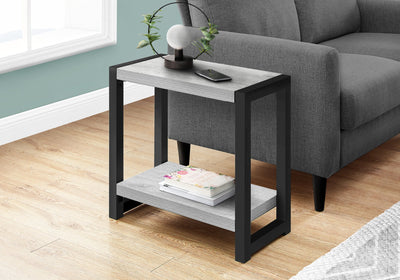 Accent Table - 22"H / Grey / Black Metal - I 2082