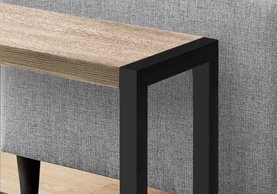 Accent Table - 22"H / Dark Taupe / Black Metal - I 2083