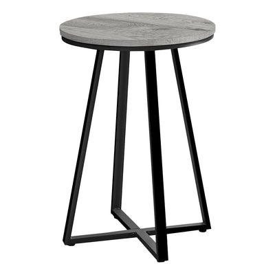 Accent Table - 22"H / Grey / Black Metal - I 2176
