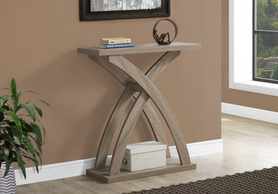 Accent Table - 32"L / Dark Taupe Hall Console - I 2409