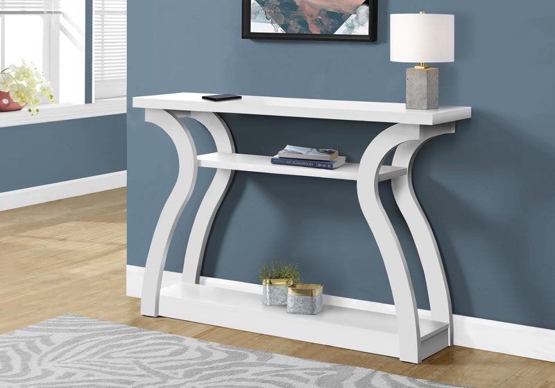 Accent Table - 47"L / White Hall Console - I 2438