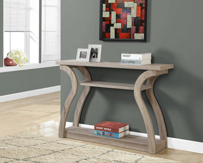 Accent Table - 47"L / Dark Taupe Hall Console - I 2446