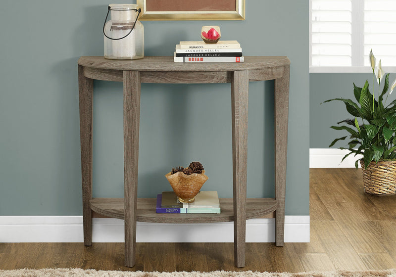 Accent Table - 36"L / Dark Taupe Hall Console - I 2452