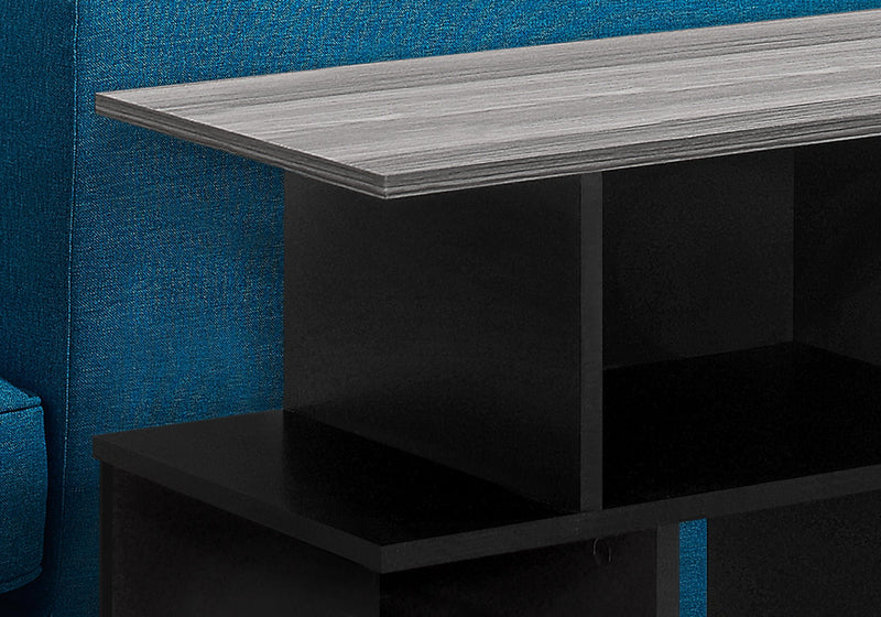 Accent Table - 24"H / Black / Grey Top - I 2477