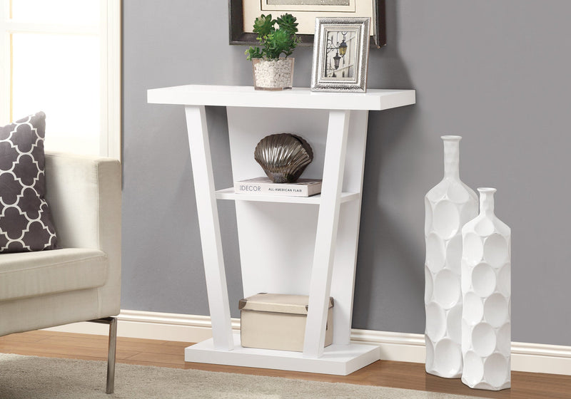 Accent Table - 32"L / White Hall Console - I 2560