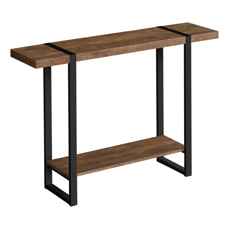 Accent Table - 48"L / Brown Reclaimed Wood-Look / Black - I 2851