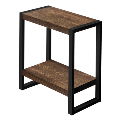 Accent Table - Brown Reclaimed Wood-Look / Black Metal - I 2852