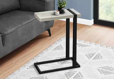 Accent Table - Grey Reclaimed Wood-Look / Black Metal - I 2858