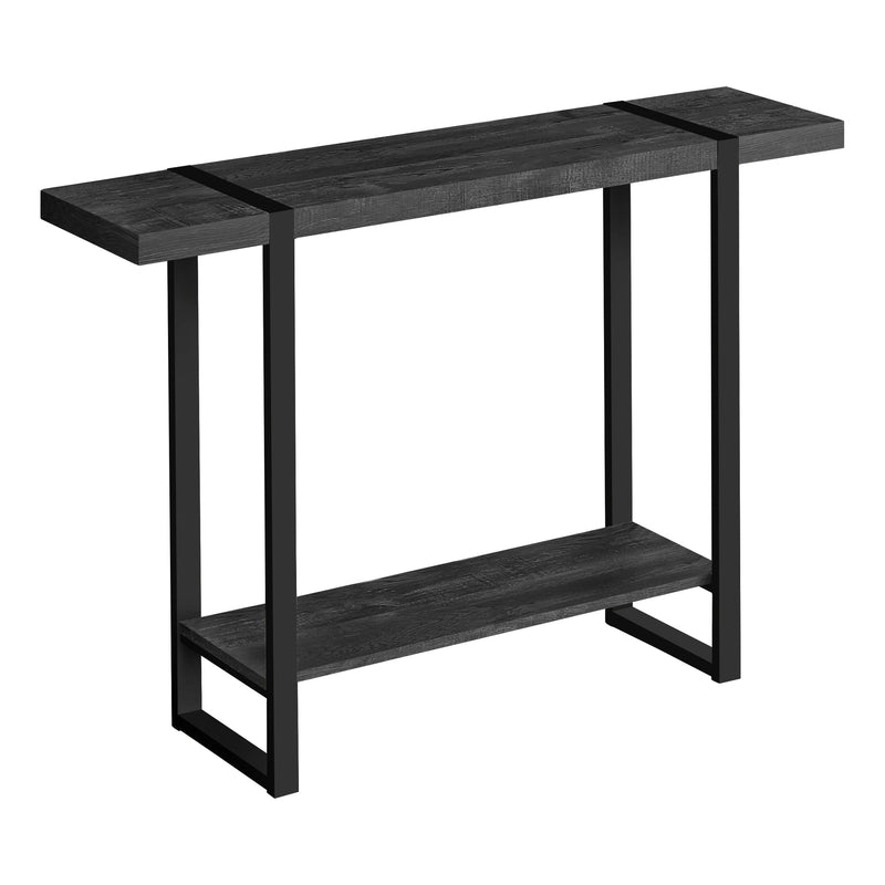 Accent Table - 48"L / Black Reclaimed Wood-Look / Black - I 2861