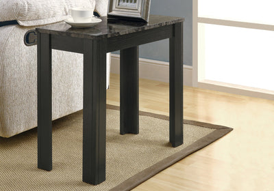 Accent Table - Black / Grey Marble - I 3112