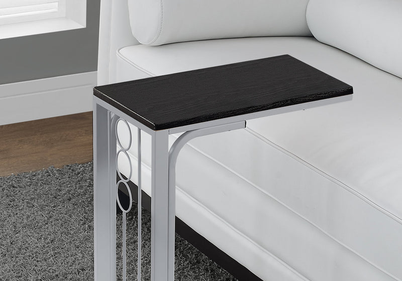 Accent Table - Black Top / Silver Metal - I 3137