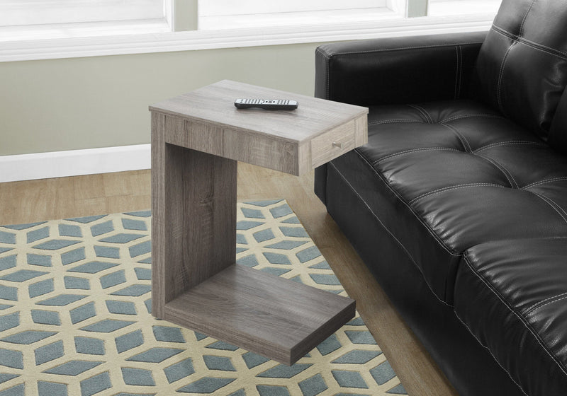 Accent Table - Dark Taupe With A Drawer - I 3191