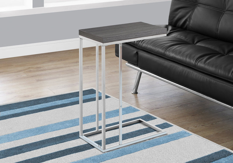 Accent Table - Grey With Chrome Metal - I 3228