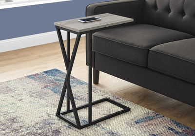 Accent Table - 25"H / Grey / Black Metal - I 3248