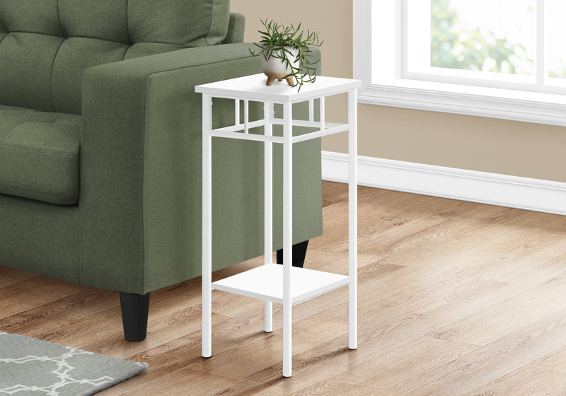 Accent Table - 28"H / White / White Metal - I 3279