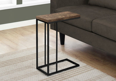 Accent Table - Brown Reclaimed Wood-Look / Black Metal - I 3403