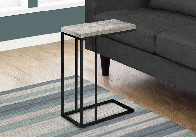 Accent Table - Grey Reclaimed Wood-Look / Black Metal - I 3404