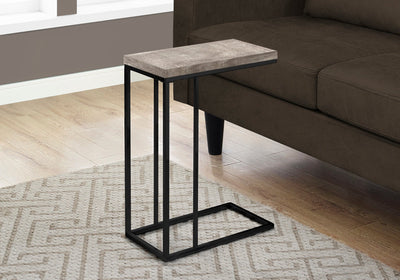 Accent Table - Taupe Reclaimed Wood-Look / Black Metal - I 3405